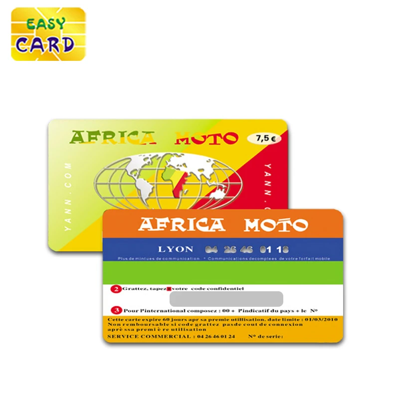 
Cheap Price Custom Printing Scratch Off Panel Prepaid Telephone Card 