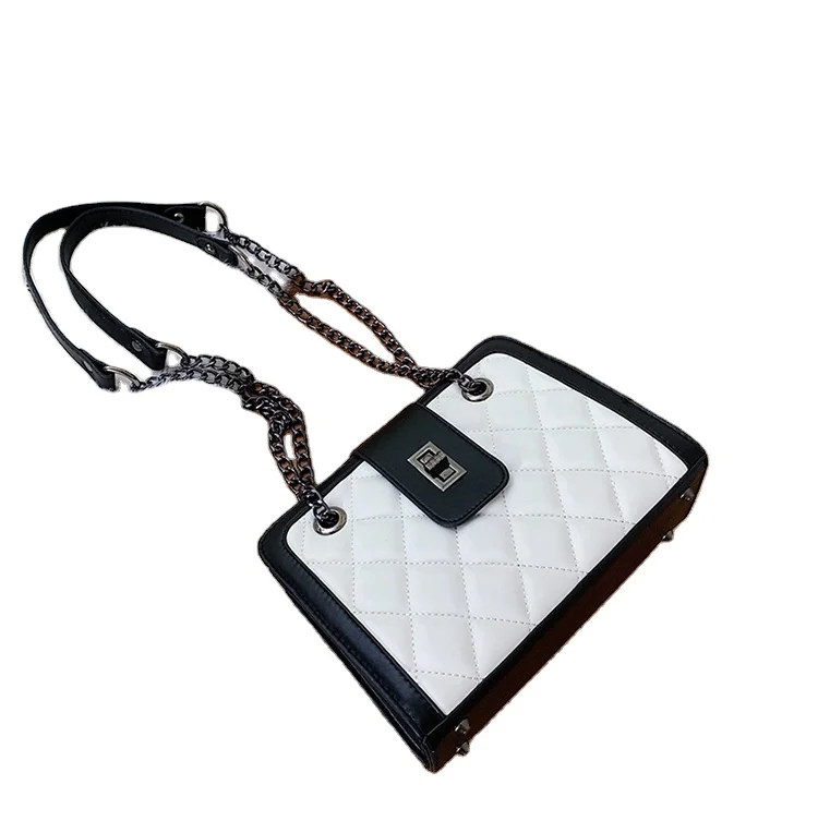 

Womens bags chain small square bag fashion shoulder crossbody bag, 2 color