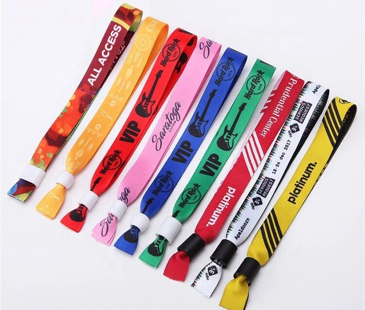 

Cheap custom polyester soft fabric woven wristbands adjustable with your design logo for women wristbands gifts events