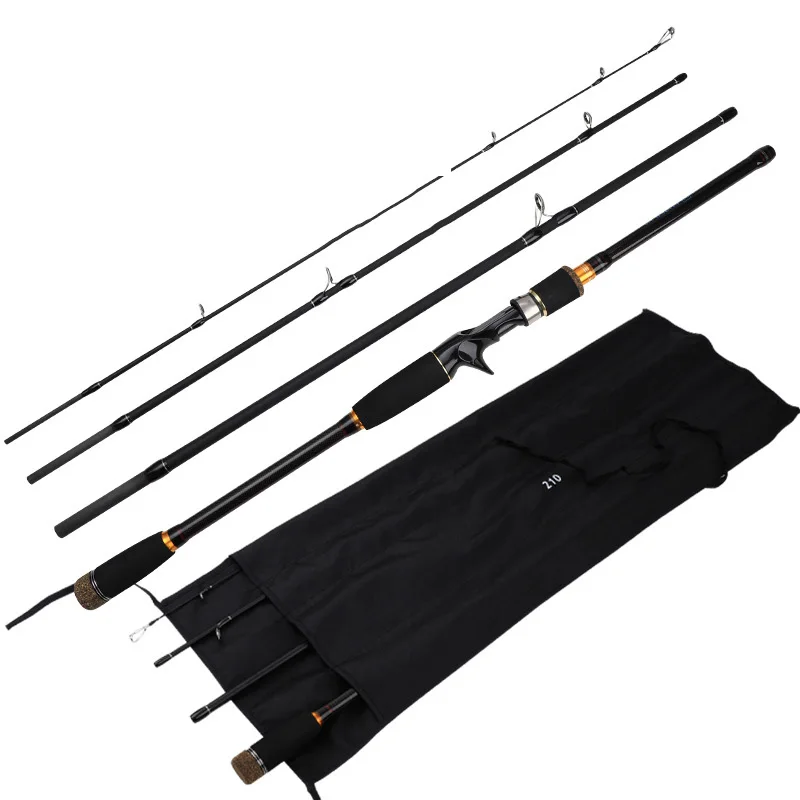 

Jetshark 1.8m/2.1m/2.7m/3m Carbon Action M 3/4 Section Spinning/Casting Travel Fishing Rod