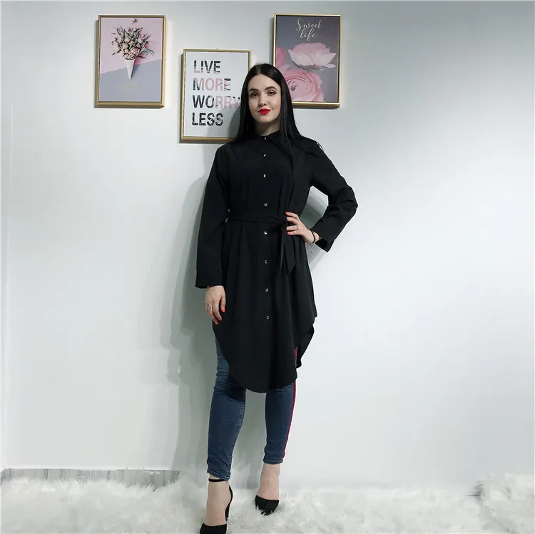 

Fashion blouse Simple design for women tops elegant, Wine red;army green;black;dark blue