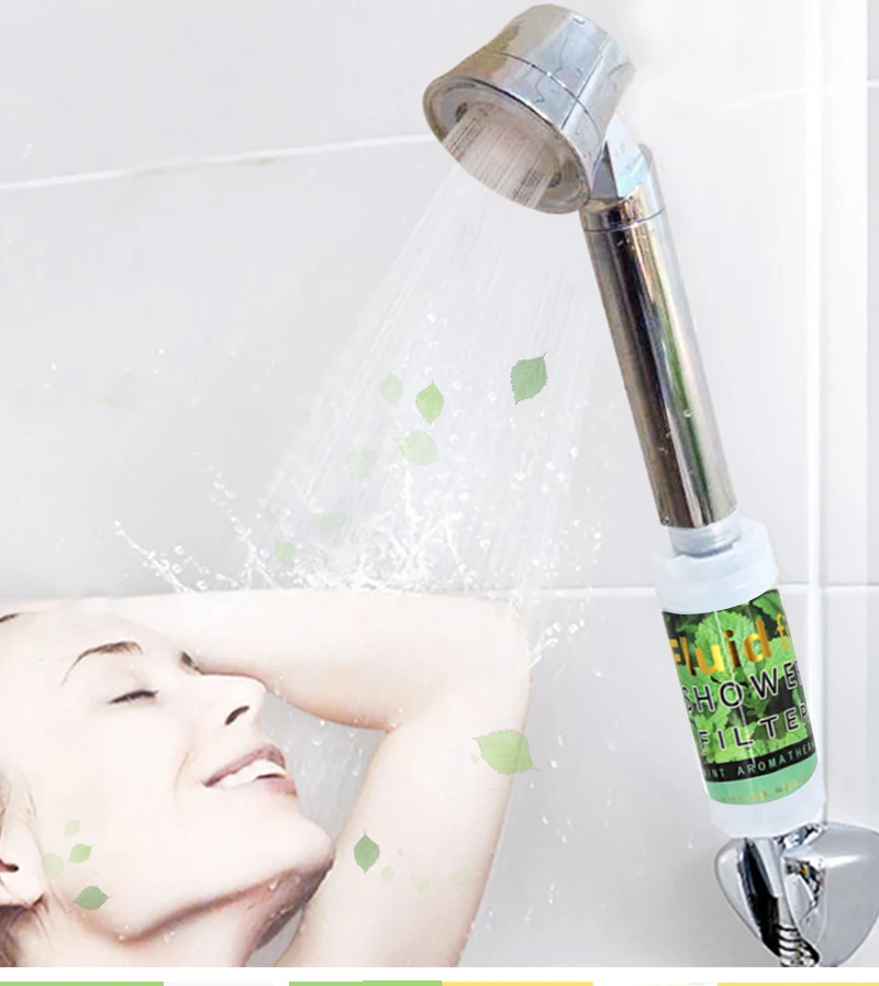 Aroma Shower Head Water Filter Four Scents Shower Filter Vitamin C