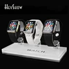 3 in 1 Acrylic Apple Watch Display Stand Smart Watch Holder iWatch Show Base Transparent Universal For Retail Shop