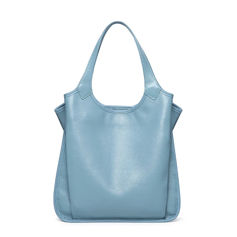 

TS4015 2019 Genuine Leather Ladies Shoulder Bag Large Capacity Fashion Crossbody Bag Shopping tote bag leather handbag for Women