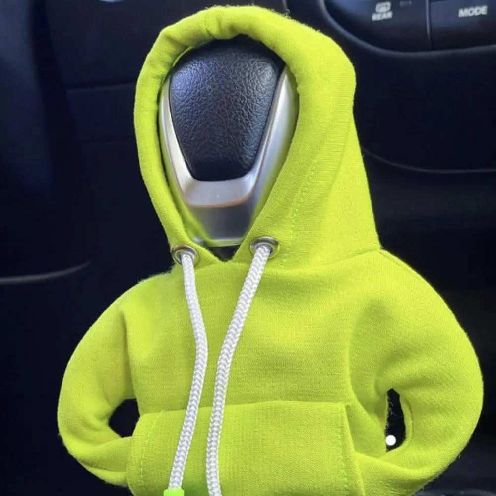 

Universal Car Shift Lever Interior Decor Accessories Sweatshirt Auto Gear Stick Hoodie Gear Handle Knob Hoodie Cover