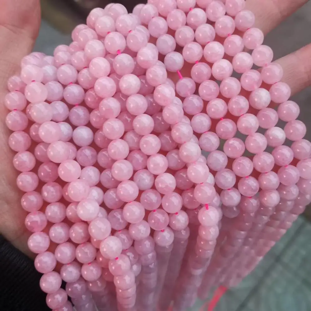 

Madagascar rose quartz 8mm Beads For Jewelry Making Loose DIY Bracelets