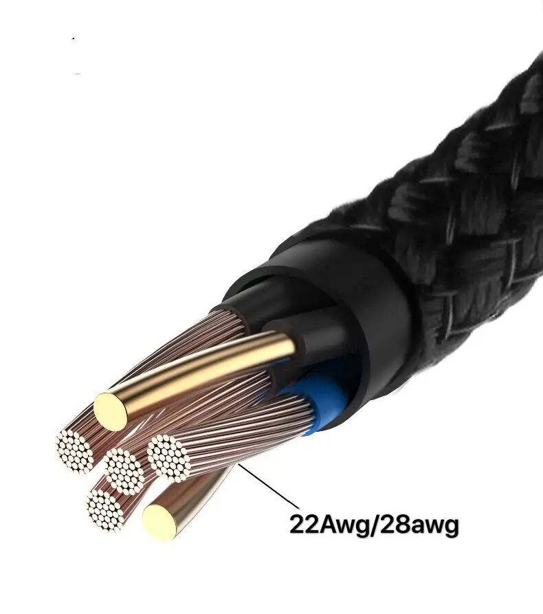 1m/2m/3m Nylon Braid Colorful Pd Fast Charging Usbc To Usbc Cable