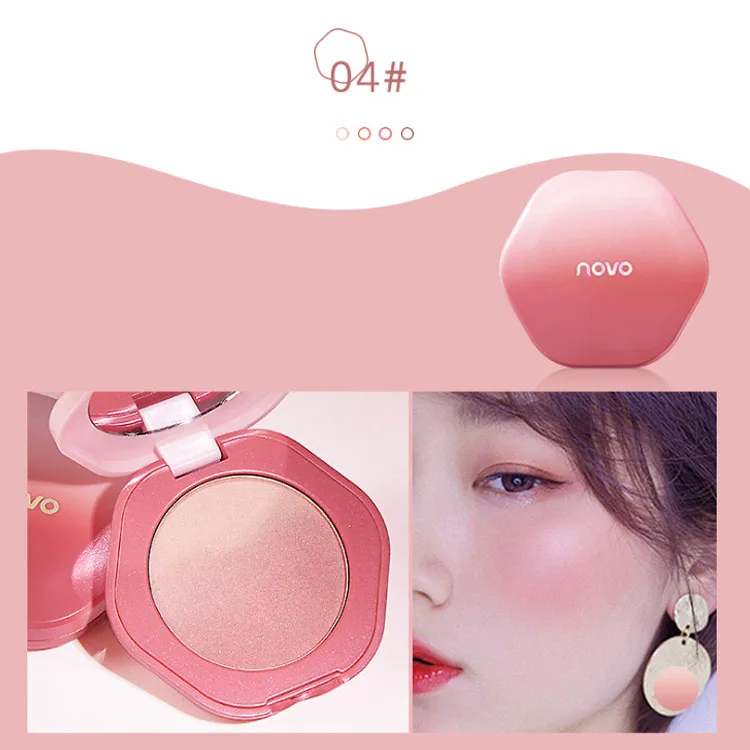 

Good Quality Single Color Palette Elegant Waterproof 4 Colors Makeup Blusher