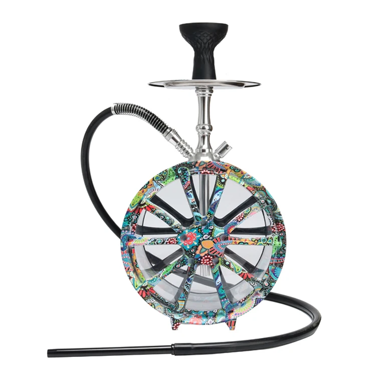 

hookah dropship portable led light hookah shisha for sale smoke box hookah set high quality chicha shisha wholesale, 1 color