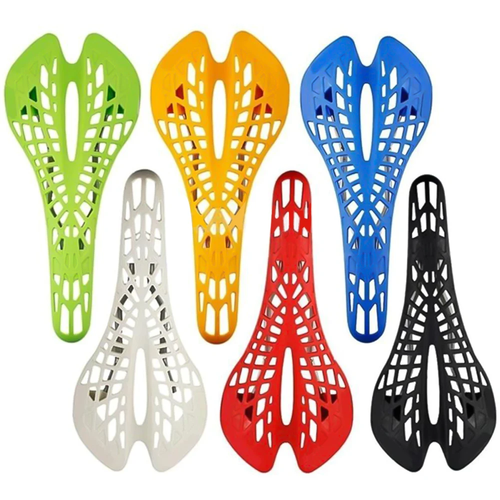 

Bicycle Parts Ergonomic Hollow Front Seat Mat Road Bicycle Mountain Bike Saddle Cycling Breathable Spider Bike Saddle, As request