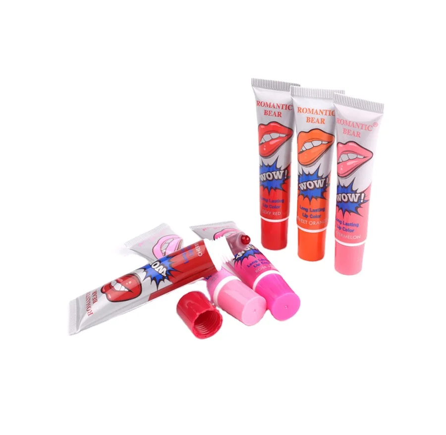 

2016 Newest Product Korea Style Magic Romantic Bear Peel off Lipsick Lip Gloss Lip Tattoo wow Lipstick, Wow peel off lip gloss lip tattoo