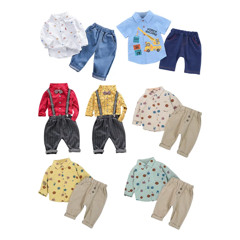 

Wholesale eco friendly designer boutique fall new born unisex baby and childrens set cotton clothes boy and girl clothing