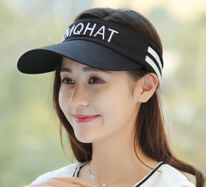 

High quality colorful cheap cotton visor cap outdoor Protection Sun Golf sports cap, 6 colors available