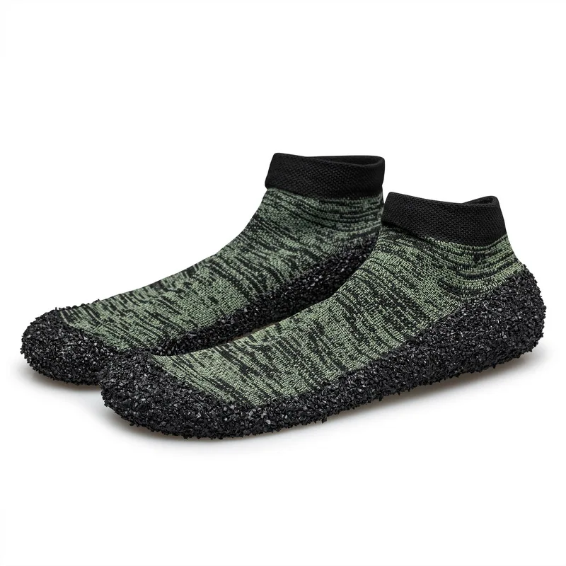 

Amazon Hot Selling Men's Women's Aqua Water Shoes Outdoor Multi-purpose Hiking Shoes Ultra Portable Barefoot Sock Shoes, Black/red/army green/ grey