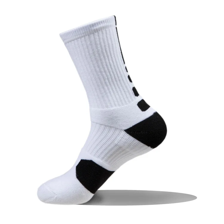 

XIANGHUI wholesale can custom logo professional men's thick towel bottom elite outdoor running men's sports socks, Pantone color