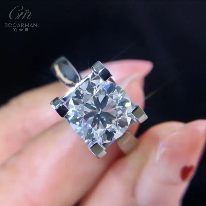 

Custom 10K 14K 18K Bull head Ring S925 Silver 3.0CT Moissanite diamond ring moissanite ring engagement