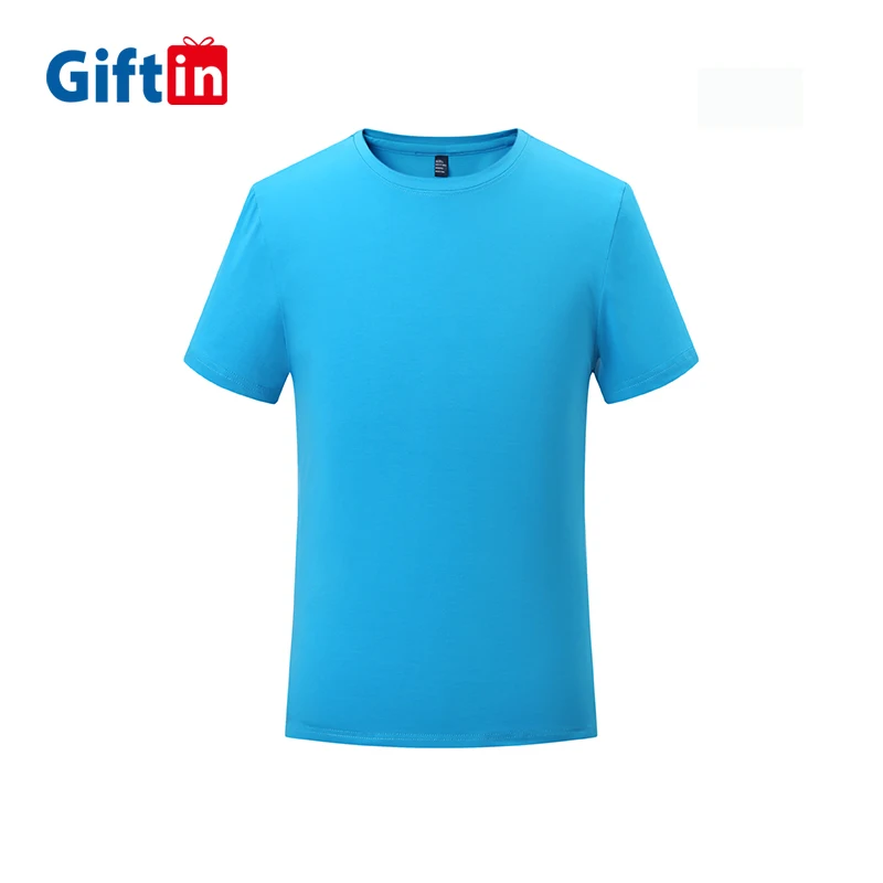 

180G 40S 8 Colors 95% Combed Cotton 5% Spandex Custom Mens T shirts Plain T-shirts Blank For Heat Transfer