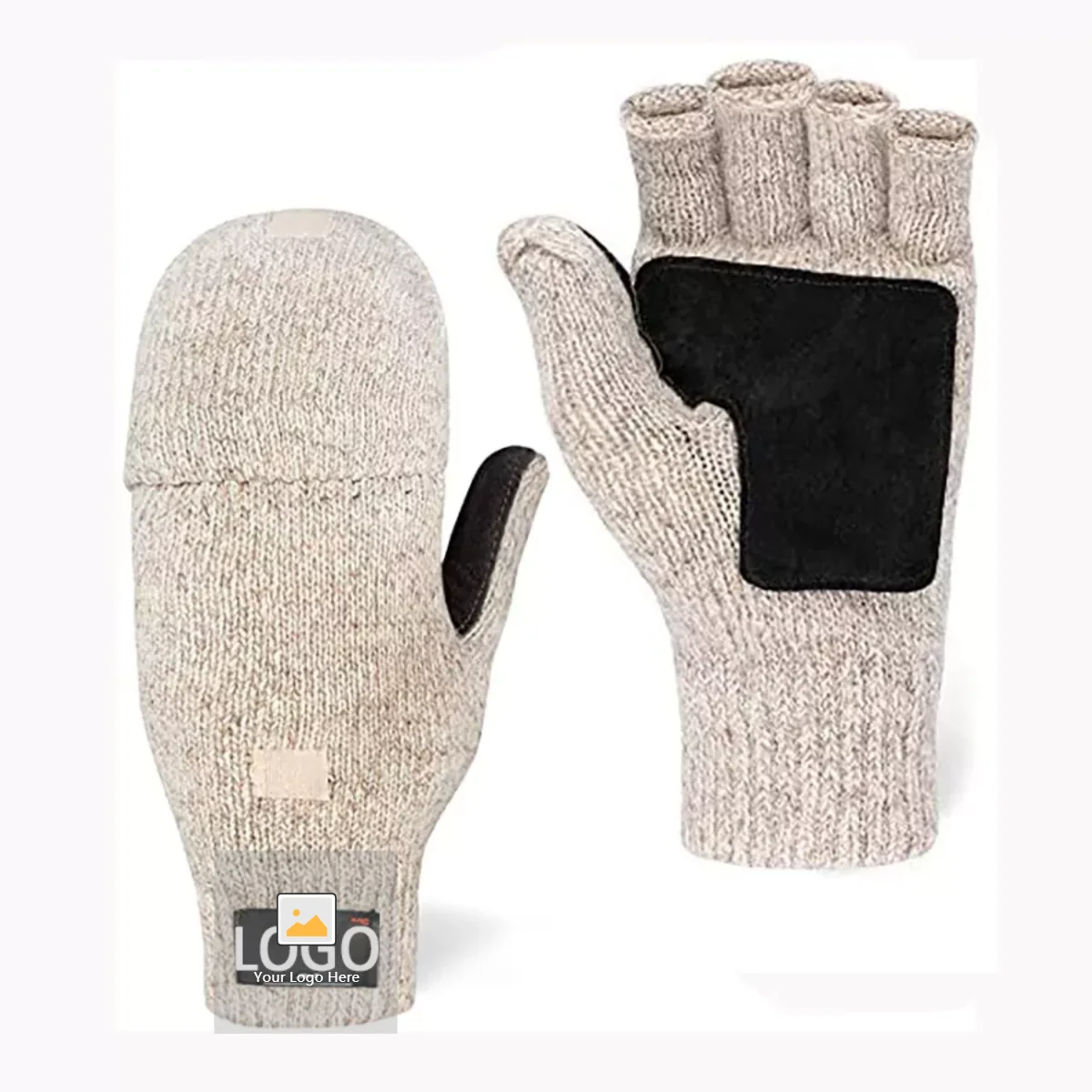 Next Mens Fingerless Thermal Acrylic Gloves S-M & L-XL 