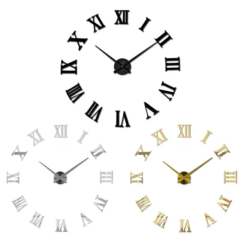 Diy Black Wall Clock Roman Numerals And Hand Buy Diy Wall Clock Roman Numerals,Roman Numerals