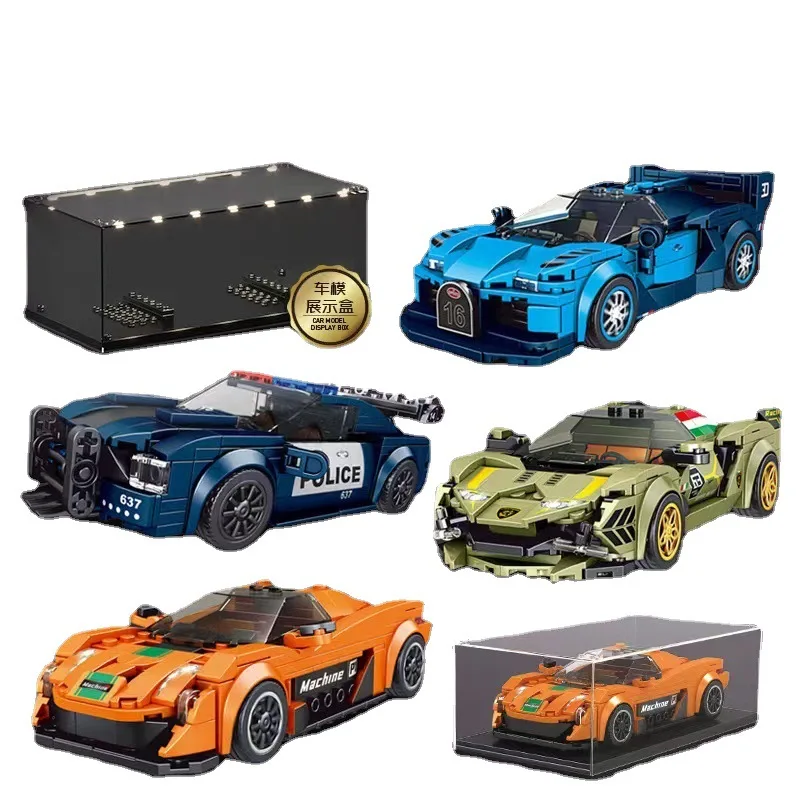

Mould King High-Tech Super Racing Car Model Bricks MOC Gradient Purple Sport Vehicle Building Blocks Toys for Kids Gifts