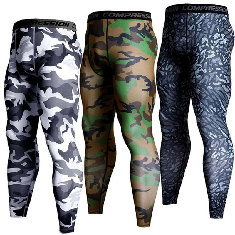 

Compression Pants Running Pants Men Training Fitness Sports Leggings Gym Jogging Pants Male Sportswear Yoga Bottoms, As shown in the figure