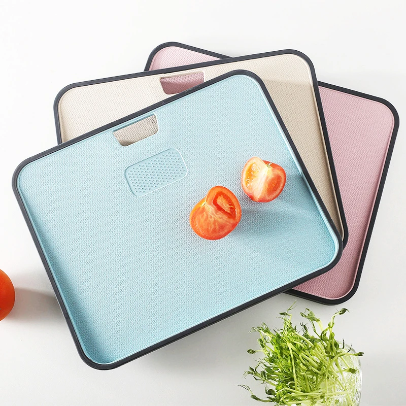 

Factory Wholesale Kitchen Non-Slip Plastic Meat Vegetable Chopping Block Cutting Board, Nordic four colors/customized