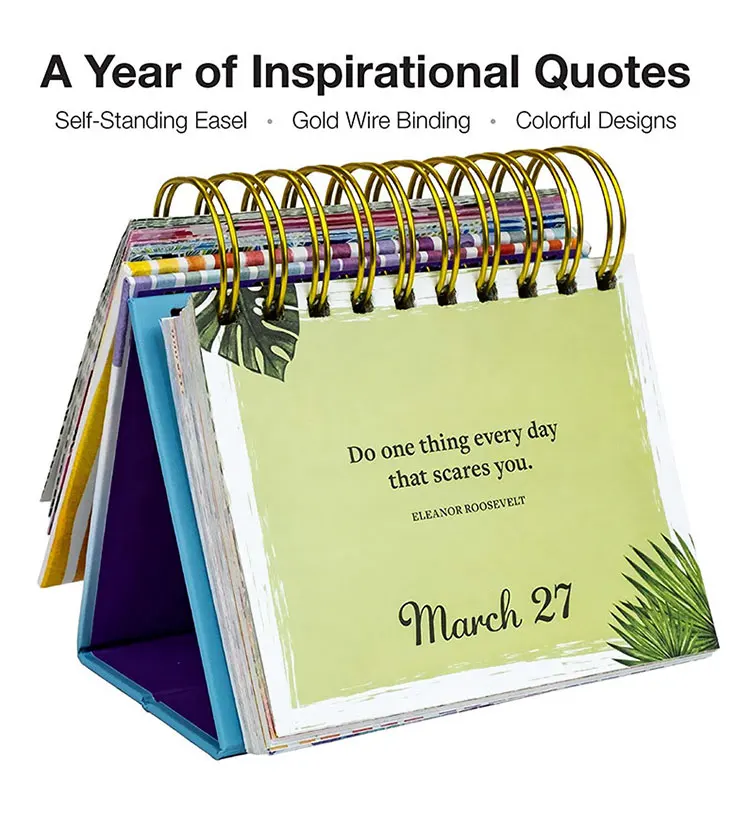 Custom Printing 365 Day A Page Creative Mini Daily Desk Calendar - Buy