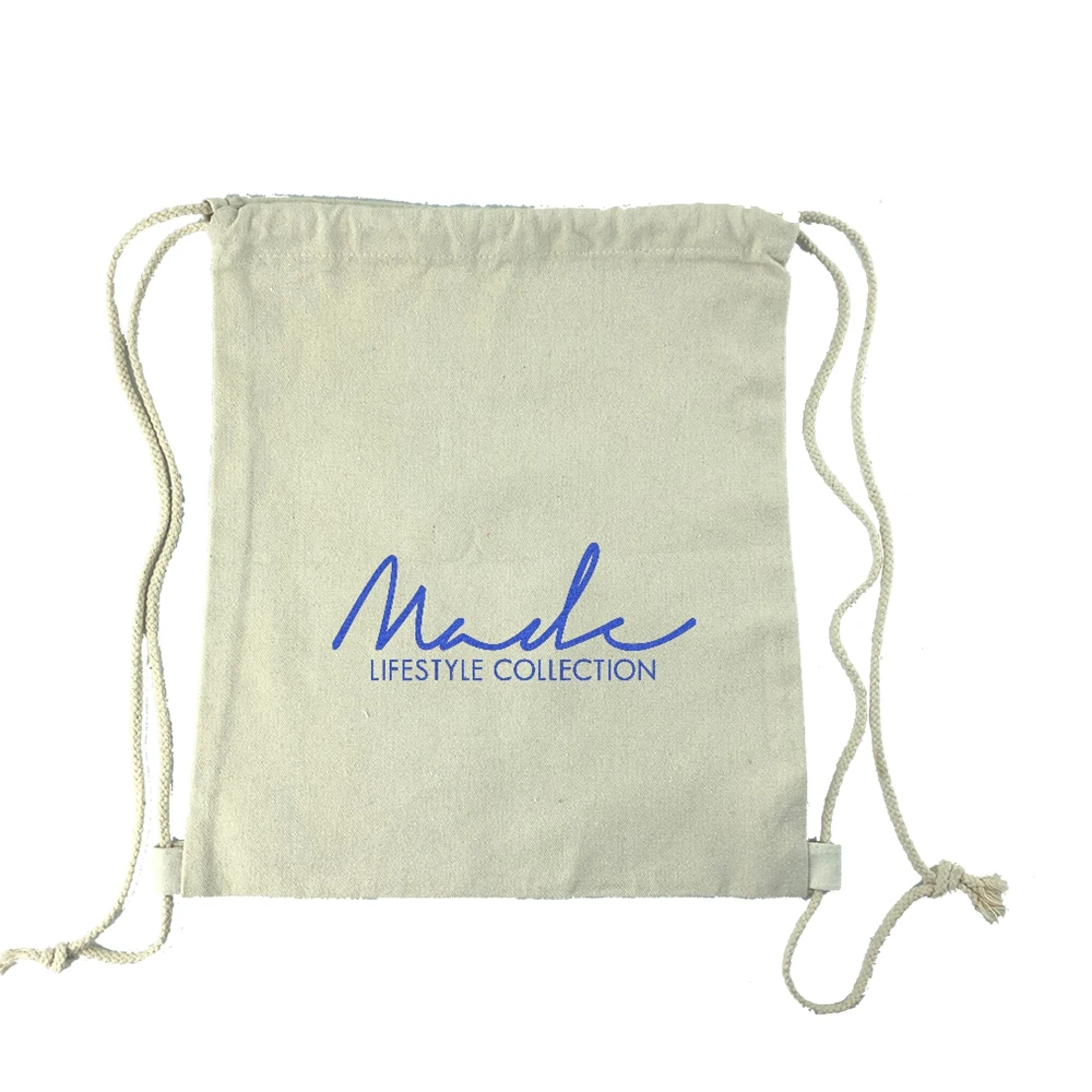 

Custom logo printed recyclable ecological reusable pouch cotton drawstring bags, White ,black ,red and custom