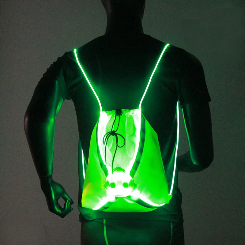 

Twinkle Factory Backpack With Lights Outdoor Cycling Led Drawstring Bag