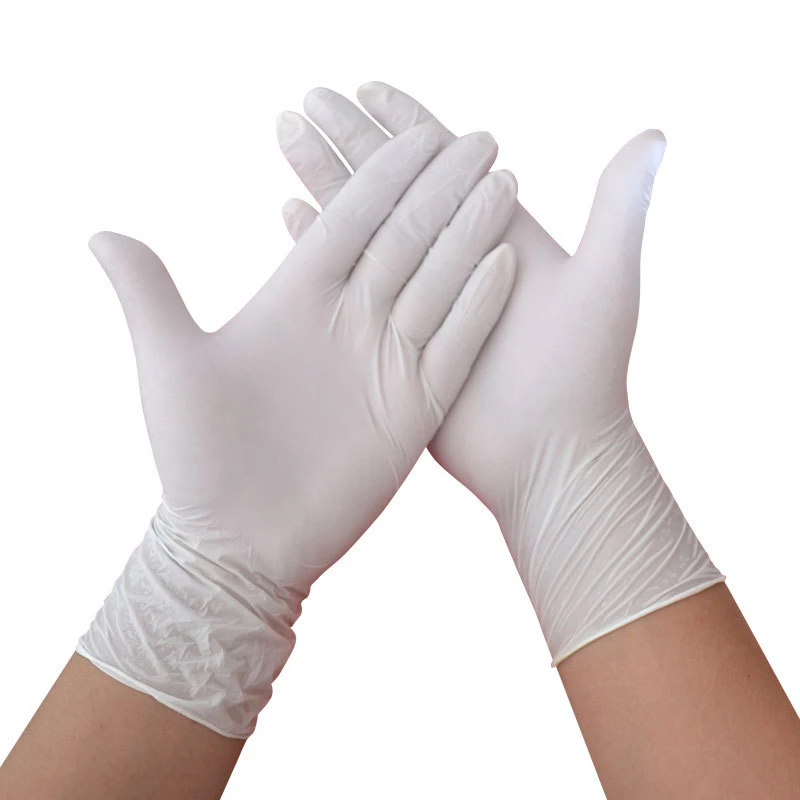 boxed white nitrile gloves disposable rubber latex nitrile