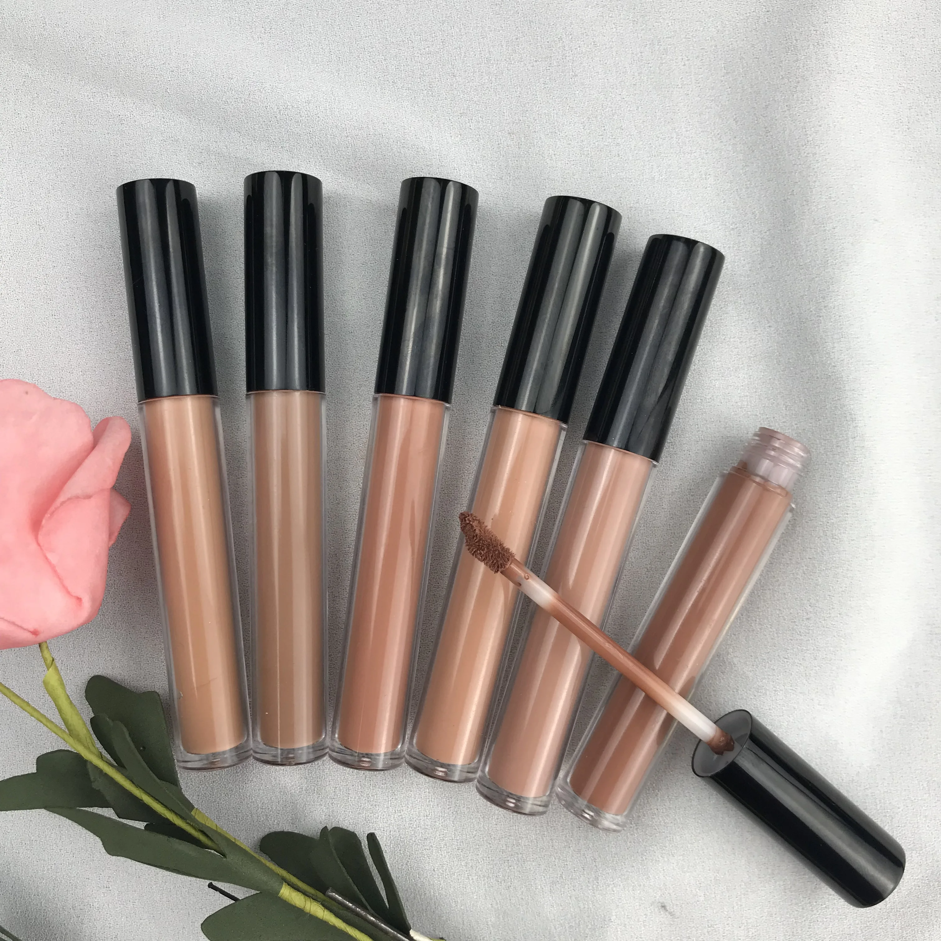 

Factory wholesale good price nude matte lipgloss with custom private label velvet liquid lipstick