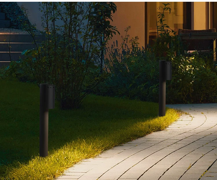 Savia Column Pathway Led Lawn 6w Light Adjustable Rotatable Aluminum 