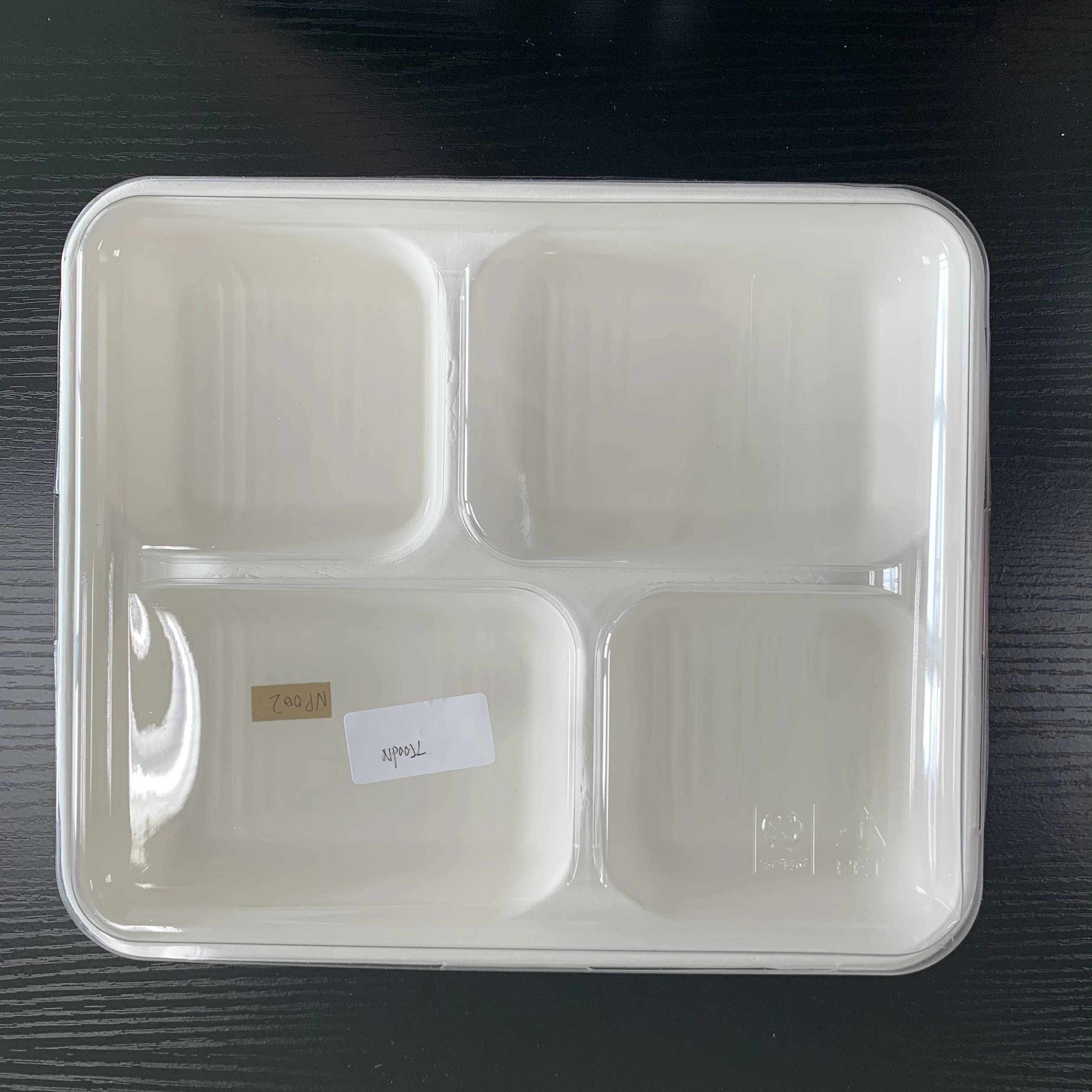 

Custom packaging material bagasse tableware disposable eco lunch box party paper boxes for fast food disposable tableware, Customized color