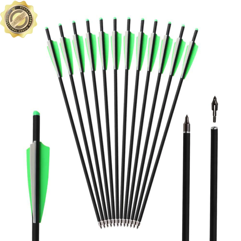 

High quality 8.8mm mixed carbon shaft 20inch crossbow bolt Hunting crossbow arrow