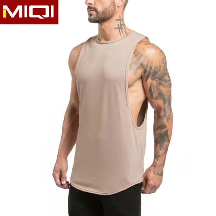 
Wholesale Blue Quickly Dry Bodybuilding Tank Men Gym Wear Custom Branded Logo Athletic Fitness Man Tank Top 