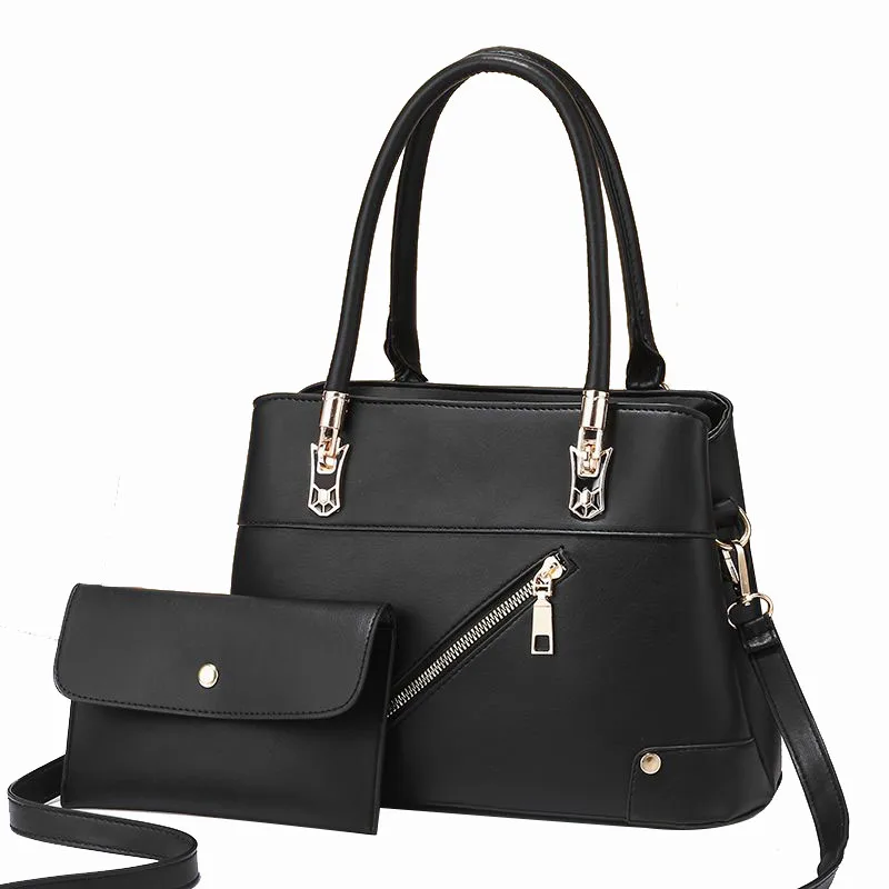 

DL162 29 High quality new designer female bags solid color ladies shoulder bag leather hand bags women purse and handbags, Black....