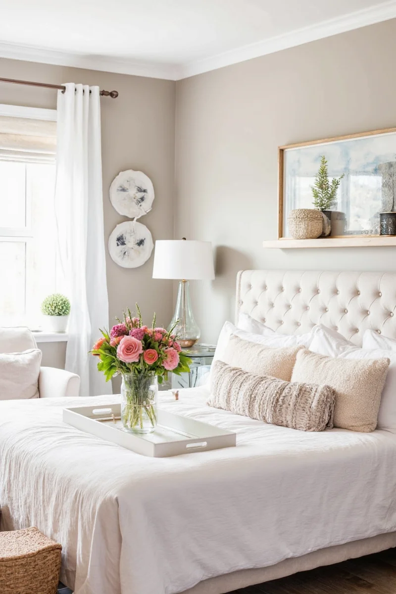 Welcome Gallery Wall with Taupe Art
