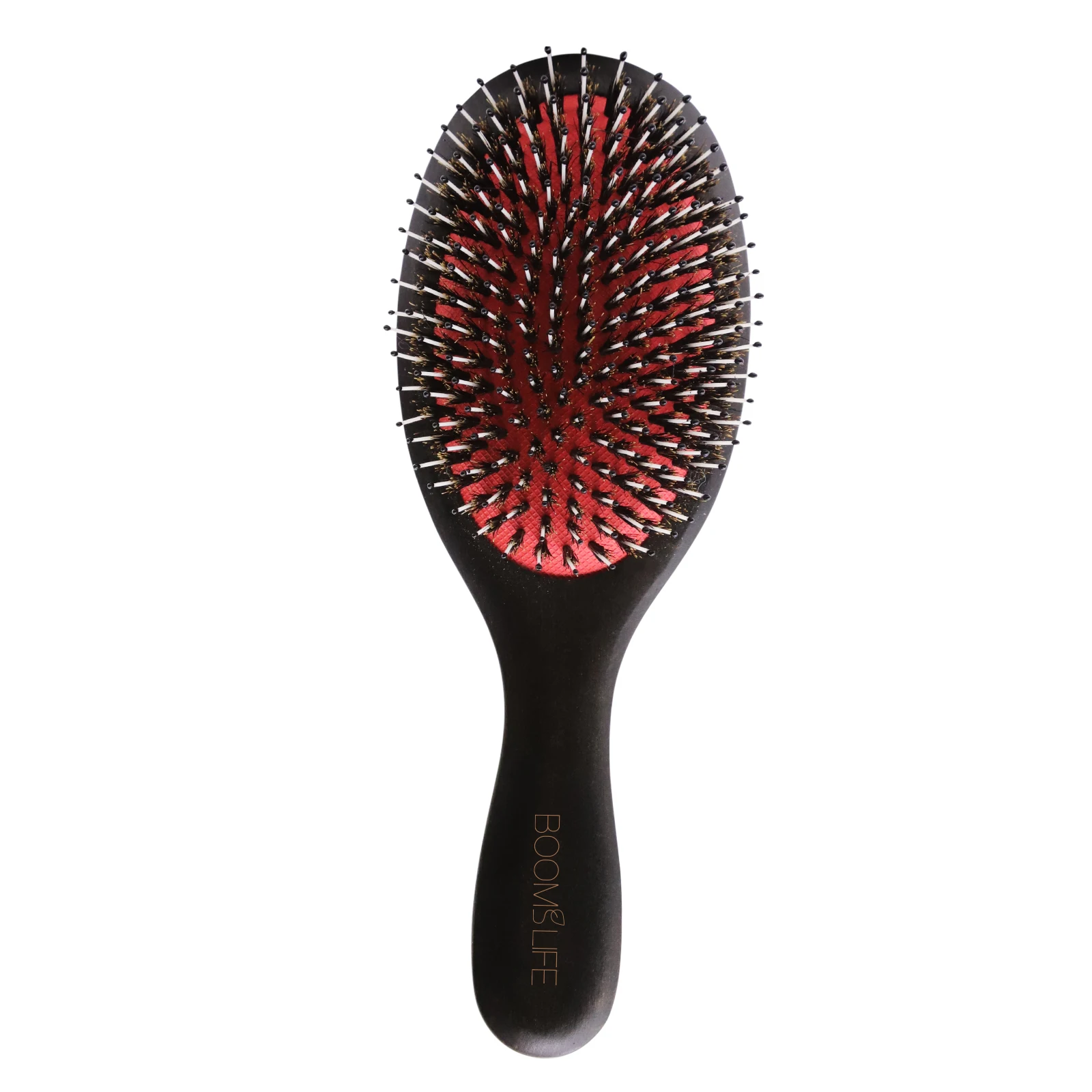 

boar bristles brush for women hair detangler with nylon bristles wood handle private label