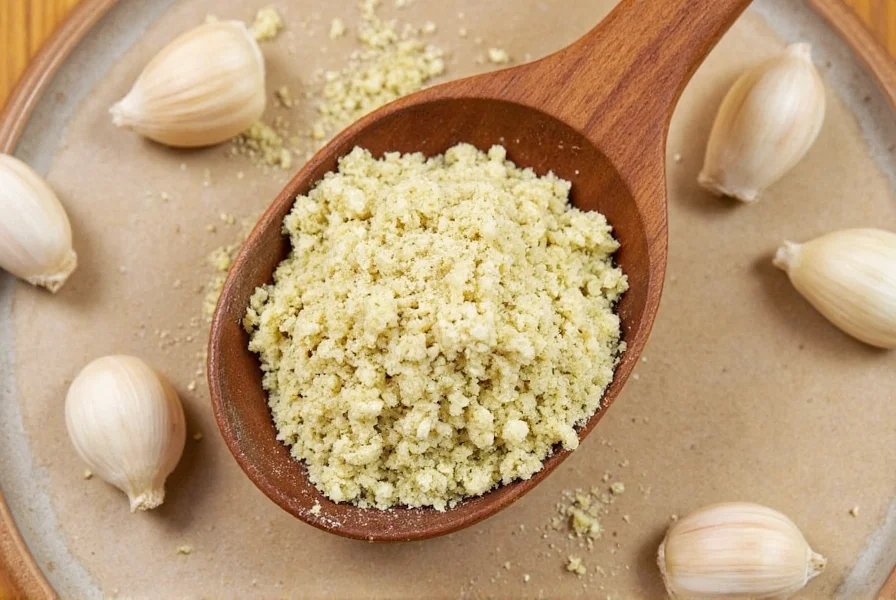 Premium garlic powder products lined up neatly