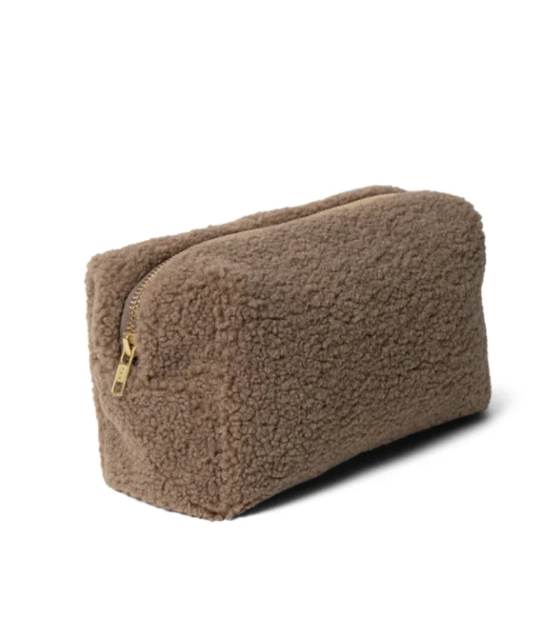

Hot Sale Cute Women Clutch Makeup Pouch Teddy Furry Coin Purse Small Plush Cosmetic Bag, Customized