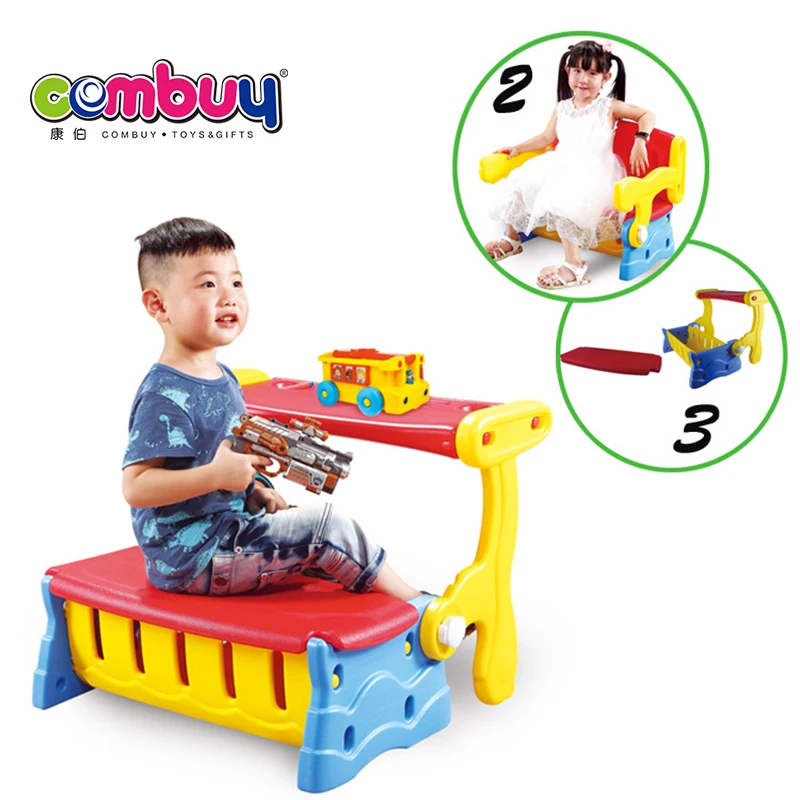 
Deformable folding 3IN1 storage kids study table chair kids 