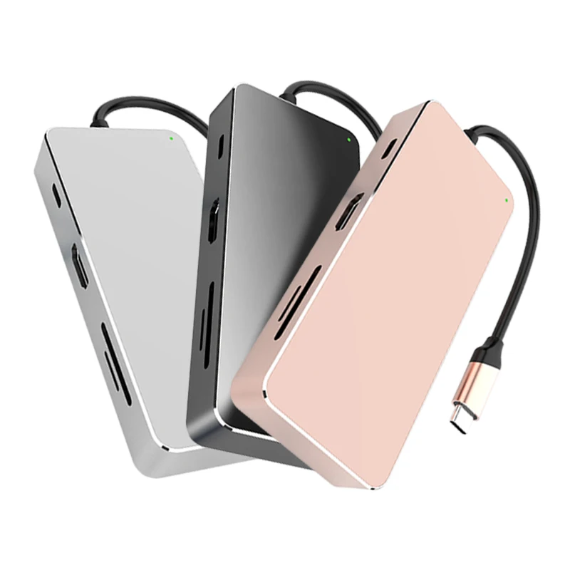 

Factory Price Custom 7 Port USB hub 3.0 type c pore hub for Android/Windows/MACOS, Sliver / gold / black