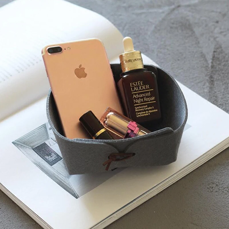 

Multi-Color new style foldable felt tray easy storage, Customized color