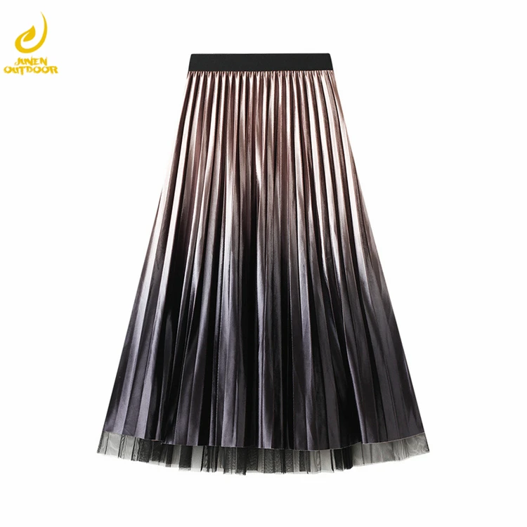 

2021 women clothing dresses and skirts fashion long sexy pleated lace mature elegant korean womens skirt pleated skirt