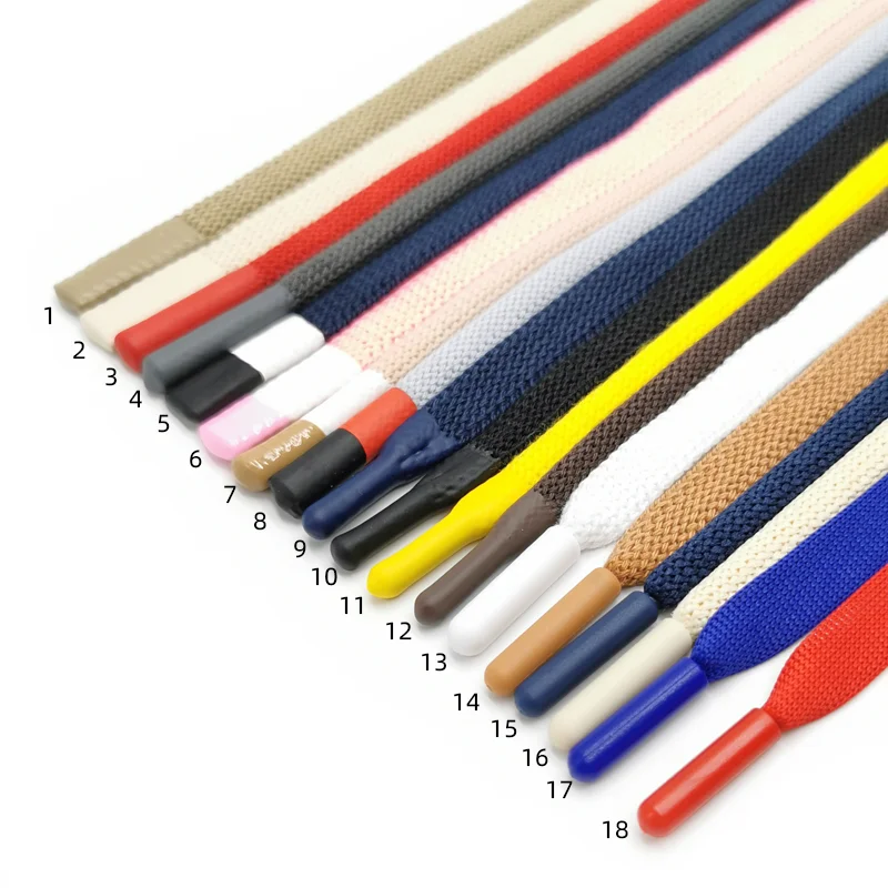 

Wholesale 6mm 10mm polyester drawcord with silicone tips hoodie string colorful drawstring cord, Custom accepted