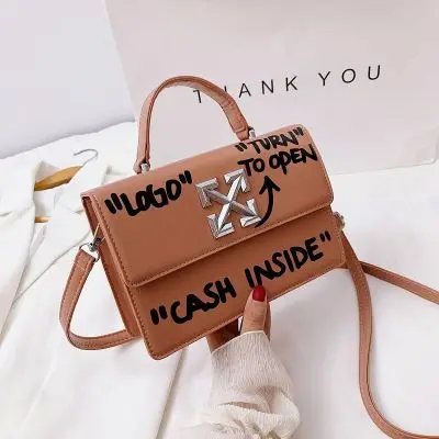 

2021 Hot sale Designer purses women hand bags crossbody PU graffiti handbags for women