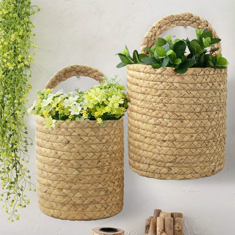 woven seagrass belly basket