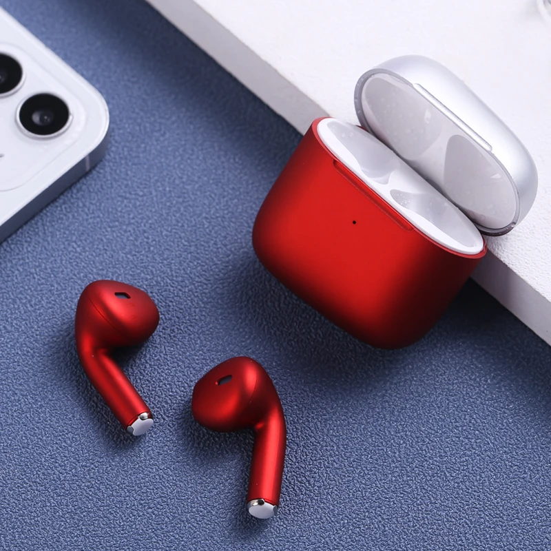 

Dynamic voice BT 5.0 support multiple phone models multiple application scenarios waterproof in ear blue wireless earphone, Blue,red