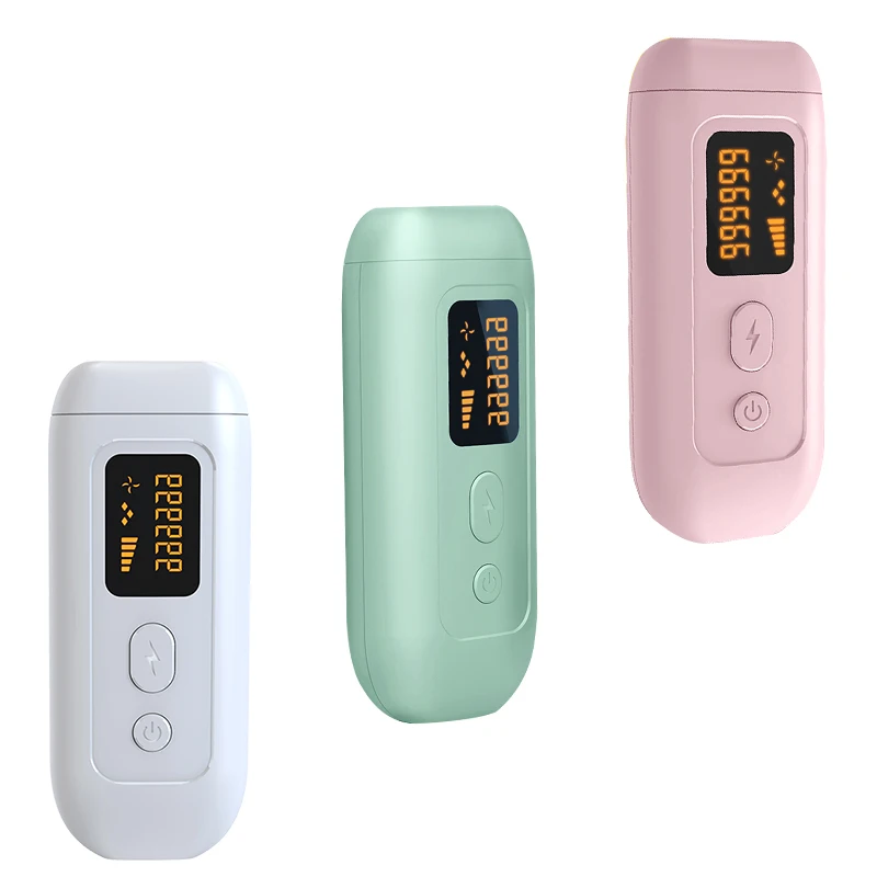 

IPL portable permanent laser hair removal at home, White,pink,green