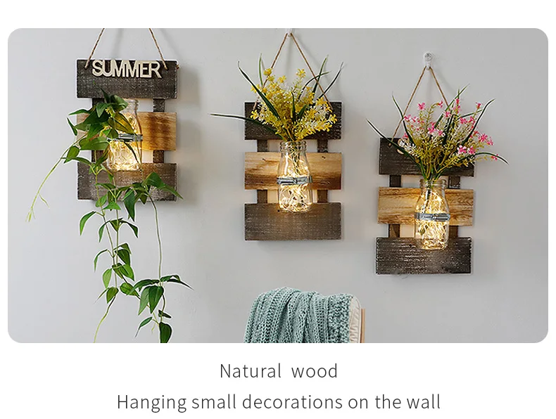 Vietnam Wholesale Living Room Wood Shelf Wall Decor Flower Frame